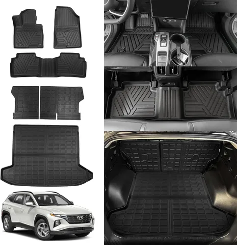 Vista 26 de Rongtaod Alfombrillas de Piso Compatibles con Honda CRV 2023 2024 2025 2026 Forro de Maletero Forro de Carga Alfombrilla de Carga Protector
