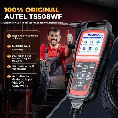 Vista 9 de Autel MaxiTPMS TS508WF TPMS Herramienta de programación, herramienta de reaprendizaje TPMS 2026 Wifi Ver. of TS508/TS408/TS501 PRO