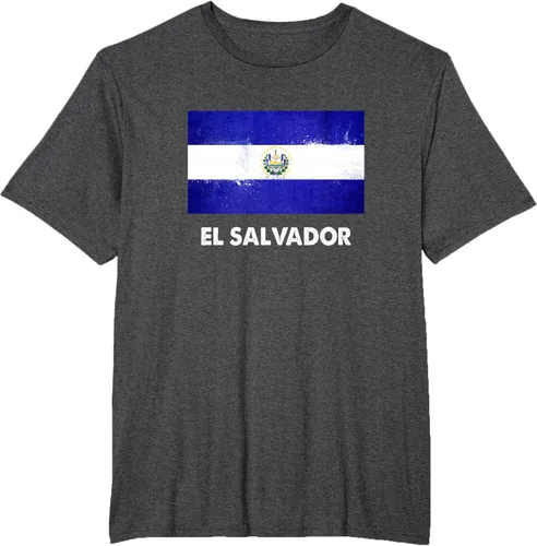 Vista 20 de Camiseta de la bandera de El Salvador Camiseta salvadoreña