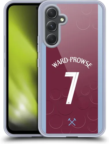 Vista 71 de Head Case Designs Officially Licensed West Ham United FC James Ward-Prowse 2023/24 Players Home Kit Gel Case [Military Grade Protection] Compatible