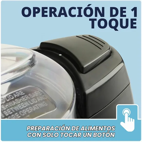 Vista 6 de Kitchen Selectives Mini Chopper de Select Brands - Mini picadora eléctrica de alimentos para electrodomésticos de cocina - Cuenta con piezas aptas