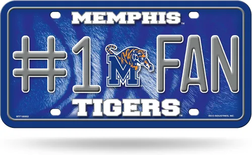Vista 13 de Rico Industries NCAA - Placa de matrícula metálica unisex para adultos #1