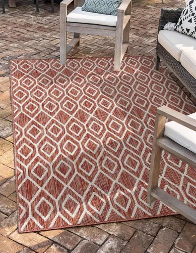 Vista 31 de Jill Zarin Outdoor Collection - Alfombra de área - Turcas y Caicos (2' 2" x 3' 1" Rectángulo Beige/Marrón)