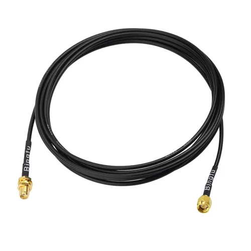 Vista 8 de Bingfu SMA macho a SMA hembra tabique de montaje RG174 cable de extensión de antena 3.3 ft 3 pies compatible con 4G LTE Router Gateway celular RTL