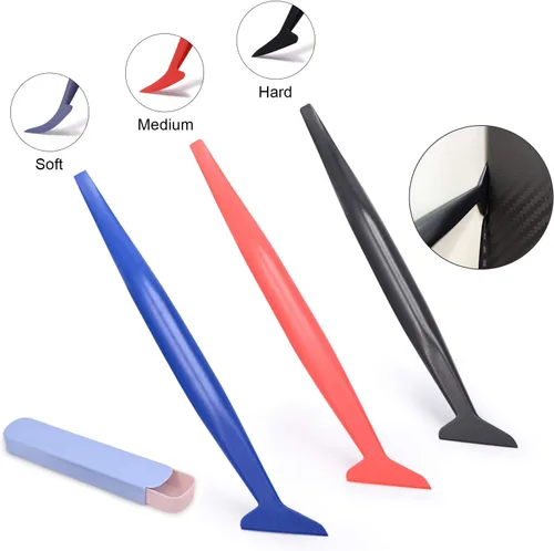 Vista 4 de FOSHIO Kit de herramientas de envoltura de vinilo para ventana con cinta de cuchillo de 5M, escobilla de fieltro, micro escobilla de goma, soportes