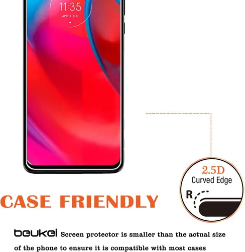 Vista 5 de Paquete de 4 protectores de pantalla compatibles con Motorola Moto G Stylus 5G/Moto G Stylus (2021), vidrio templado