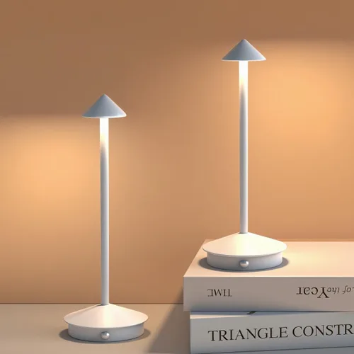 Vista 10 de Paquete de 2 lámparas de mesa inalámbricas recargables LED, portátiles de exterior, 5000 mAh, operadas con batería, luz de mesa con control táctil