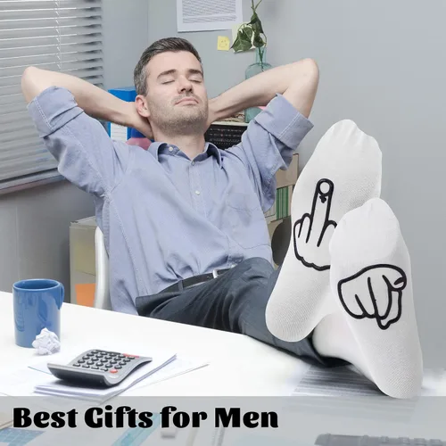 Vista 2 de Presume de divertidos calcetines coloridos y novedosos, regalos de Navidad para hombres y mujeres Año Nuevo