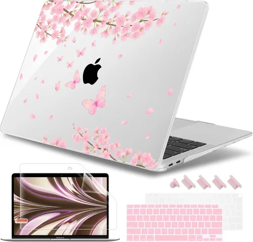 Vista 30 de May Chen Funda compatible con MacBook Air de 13 pulgadas 2022 2021, versión 2020-2018 Modelo: M1 A2337 A2179 A1932, carcasa rígida de plástico