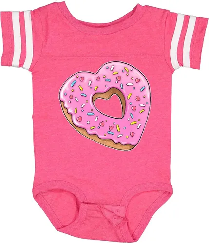Vista 9 de inktastic Body de bebé con forma de corazón con glaseado rosa y chispas