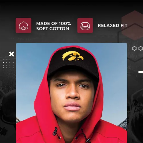 Vista 4 de The Game NCAA - Gorra con logotipo de ajuste relajado para adultos, logotipo bordado, 100% algodón, eleva tu estilo y muestra tu espíritu