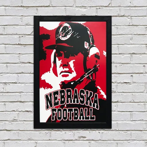 Vista 2 de Póster de Tom Osborne Nebraska Cornhuskers (13.0 x 18.9 in)