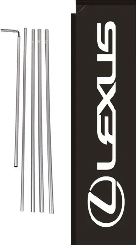Vista 11 de Bandera de pluma rectangular para concesionario de automóviles con kit de poste y pico de tierra, compatible con carteles de Audi Carlot