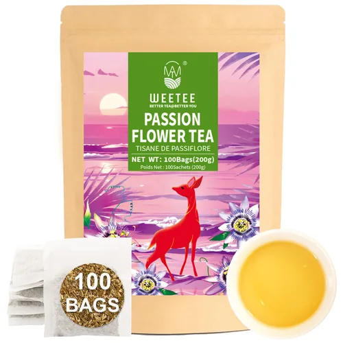 Vista 12 de WT WEETEE Bolsas de té de hierbas de manzana y canela, 60 unidades, mezcla perfecta de canela dulce, hibisco agrio, sabor natural, sin cafeína