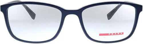 Vista 2 de Prada Linea Rossa Lifestyle PS 04IV TFY1O1 - Lentes rectangulares de plástico de goma azul 2165in