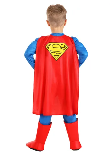 Vista 5 de Disfraz Deluxe DC Superman para Niños Pequeños Multicolor