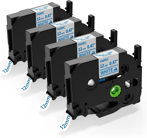 Vista 7 de TZe-FA231 - Cinta de etiquetas de tela termoadhesiva compatible con Brother P Touch TZeFA231 de 0.472 in 0.47 pulgadas para PT-D210 PT-D400 PT-H100