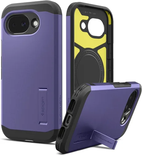 Vista 14 de Spigen Funda para Pixel 9a, Tough Armor (Ai) MagFit (2025) [Compatible con accesorios MagSafe] - Negro