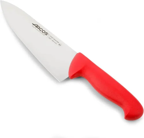 Vista 6 de Arcos Cuchillo de chef de acero inoxidable nitrum de 8 pulgadas y hoja de 7.874 in. Cuchillo de cocina profesional multiusos. Mango ergonómico