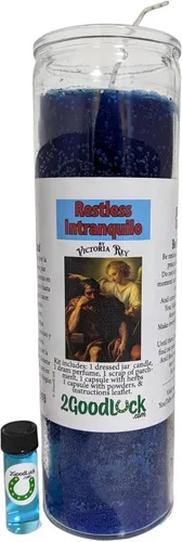 Vista 3 de Kit de velas vestidas de espíritu inquieto - Kit Veladora Espiritu Intranquilo