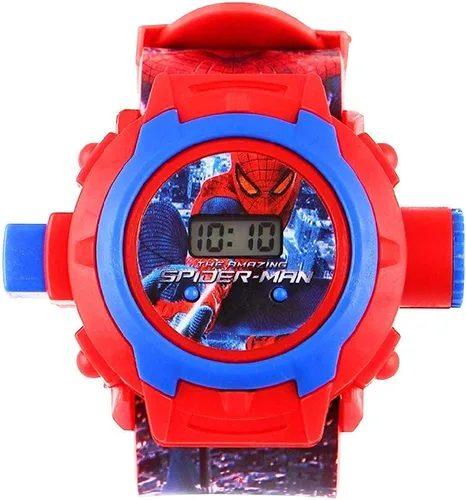 Vista 3 de Spiderman - Reloj de pulsera digital con 24 imágenes para niños y niñas, regalo X-Mas, Digital