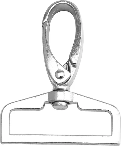 Vista 5 de Wuuycoky Silvery Swivel D-Ring Eyelet Large Olive Buckle Lobster Claw Clasps Swivel Trigger Snap Hooks