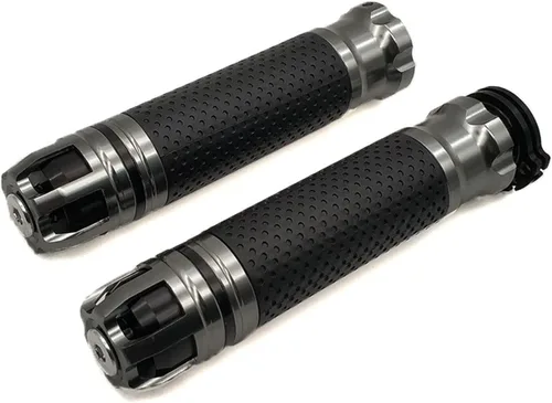 Vista 6 de Agarres universales para manillar de motocicleta CNC de 22 0.945 in, extremos de manillar para Yamaha FZ6 FAZER FZ8 XJ6 Diversion XSR TDM 700 900 MT