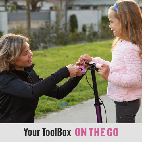 Vista 6 de Multiherramienta Rosa 15-en-1 para Mamá, Esposa, Hija, Abuela, Alicates de Multiherramienta EDC Práctica, Cuchillo de Bolsillo con Bloqueo