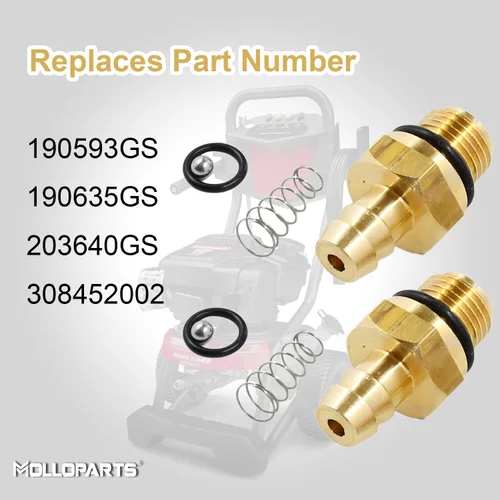 Vista 4 de 190593GS Kit de inyector de jabón químico para lavadora a presión, 2 piezas, compatible con Homelite, Ryobi, Husky, Troy Bilt reemplaza a 190635GS
