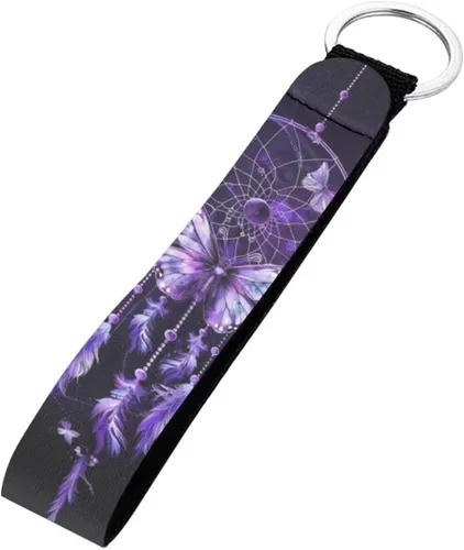 Vista 9 de INSTANTARTS Llavero automático Lanyard Hand Wrist Lanyard Correa de muñeca con anillo de metal
