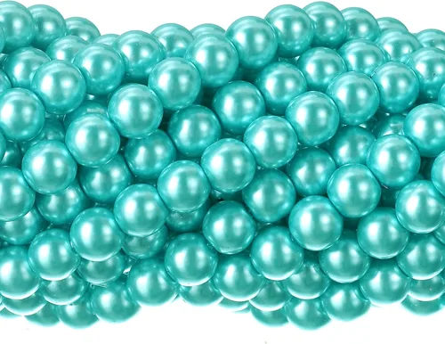 Vista 18 de RUBYCA 200 piezas de cuentas redondas de cristal checo satinado brillante pequeñas para hacer joyería 10mm Amatista Púrpura