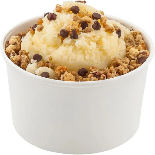 Vista 21 de Restaurantware Coppetta - Vasos de postre de 3 onzas, 50 tazas desechables para helado, tapas se venden por separado, cuencos de papel a cuadros