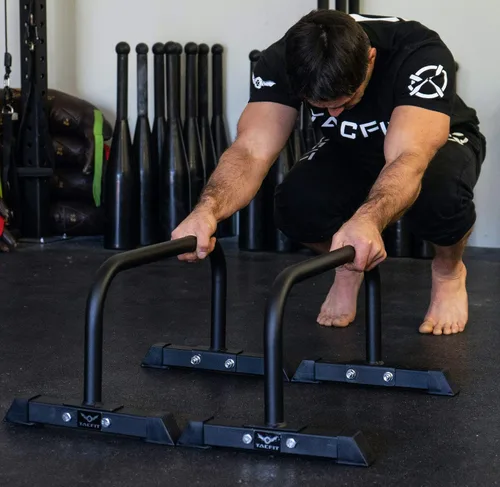 Vista 4 de Parallettes - Barras versátiles para empujar y sumergir para gimnasio en casa