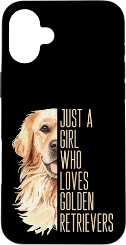 Vista 23 de Cute Golden Retriever - Just a Girl who Loves Goldens Case for iPhone 17