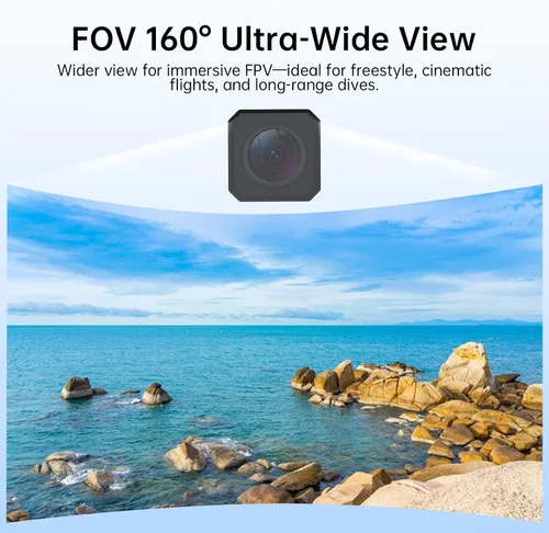Vista 4 de CADDXFPV Walksnail Moonlight Kit – Unidad de aire Pro para dron FPV con sensor Starlight, sistema de transmisión digital, antenas duales, baja