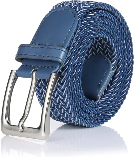 Vista 11 de Cinturón de golf trenzado elástico para hombres y mujeres de 1 3/8" Beige