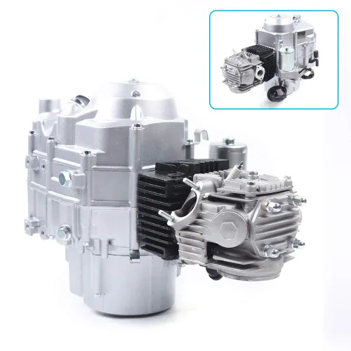 Vista 3 de Motor de motor de 4 tiempos de 110CC Motor de motor de arranque eléctrico de un solo cilindro, motor de 2 válvulas, transmisión automática para ATV