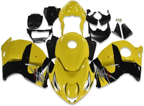 Vista 20 de Carenado completo azul mate para Suzuki 1997-2007 GSXR 1300 Hayabusa Gen1 inyección ABS plásticos posventa carrocería kit de carrocería 1998 1999