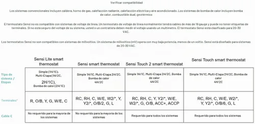 Vista 8 de Emerson Sensi Touch - Termostato inteligente Wi-Fi con pantalla táctil a color, funciona con Alexa, certificado Energy Star, requiere cable C, ST75