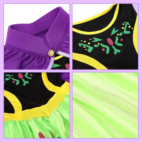 Vista 2 de Twister.CK Disfraz de princesa de Halloween para niñas, Halloween, Navidad, cumpleaños, juego de rol, disfraz de cosplay