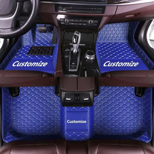 Vista 35 de Tapetes de piso de automóvil para 98 % de los sedán, SUV, MPV, automóvil, deportivo, cobertura completa, lindo, para hombres y mujeres, almohadillas