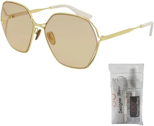 Vista 2 de Gucci GG818SA Square Sunglasses for Women BUNDLE with Designer iWear Complimentary Eyewear Kit