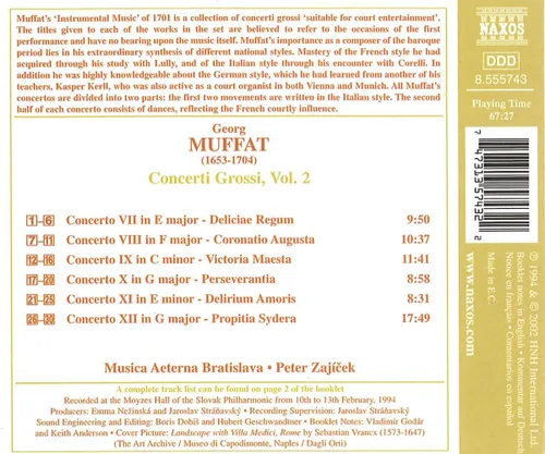 Vista 2 de Muffat Concerti Grossi, Nos. 7-12