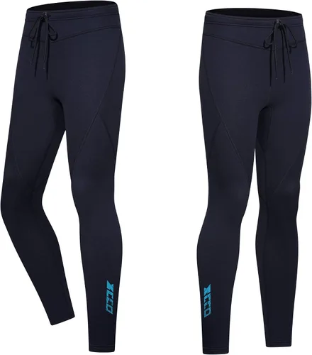 Vista 10 de Pantalones de neopreno para hombre y mujer, 1.5mm/3mm, pantalones largos de neopreno para mantener el calor, pantalones de buceo para surf, kayak