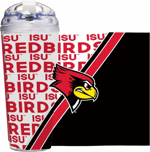 Vista 81 de Rico Industries Taza acrílica NCAA estándar de 24 onzas con tapa con bisagra, taza de doble pared oficialmente licenciada con pajita