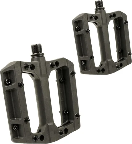 Vista 9 de BV Bike Pedals with Replaceable Pins Flat, Lightweight & Durable Bicycle Pedals with Great Grip Made of Alloy Steel & Plastic - Ideal for BMX