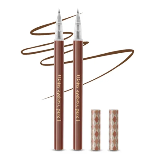Vista 8 de Boobeen 3 bolígrafos líquidos para cejas, punta de precisión de 0.000 in, lápiz de relleno de cejas que crea maquillaje natural de cejas de larga