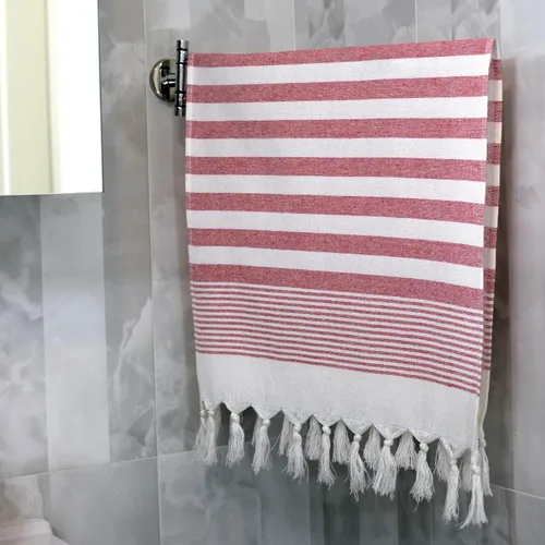 Vista 8 de Clotho Paquete de 4 toallas de mano turcas para baño y cocina, 100% algodón de 16 x 38 pulgadas, juego de 4 toallas decorativas, de secado rápido