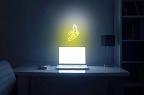 Vista 5 de ADVPRO Banana Flex - Letrero de neón LED de silicona azul y rojo st16s33-fnu0042-br