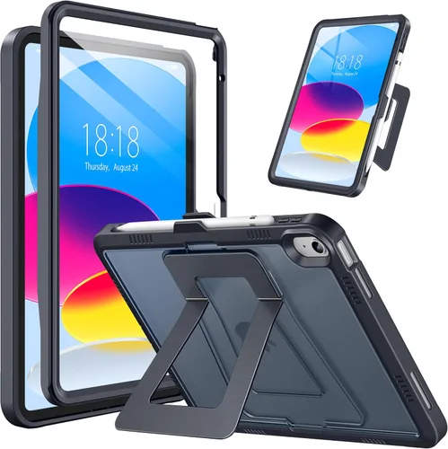 Vista 14 de DTTO Funda para iPad (A16) 11ª generación de 11 pulgadas 2025, funda para iPad de 10ª generación, soporte ajustable para vertical/paisaje, protector